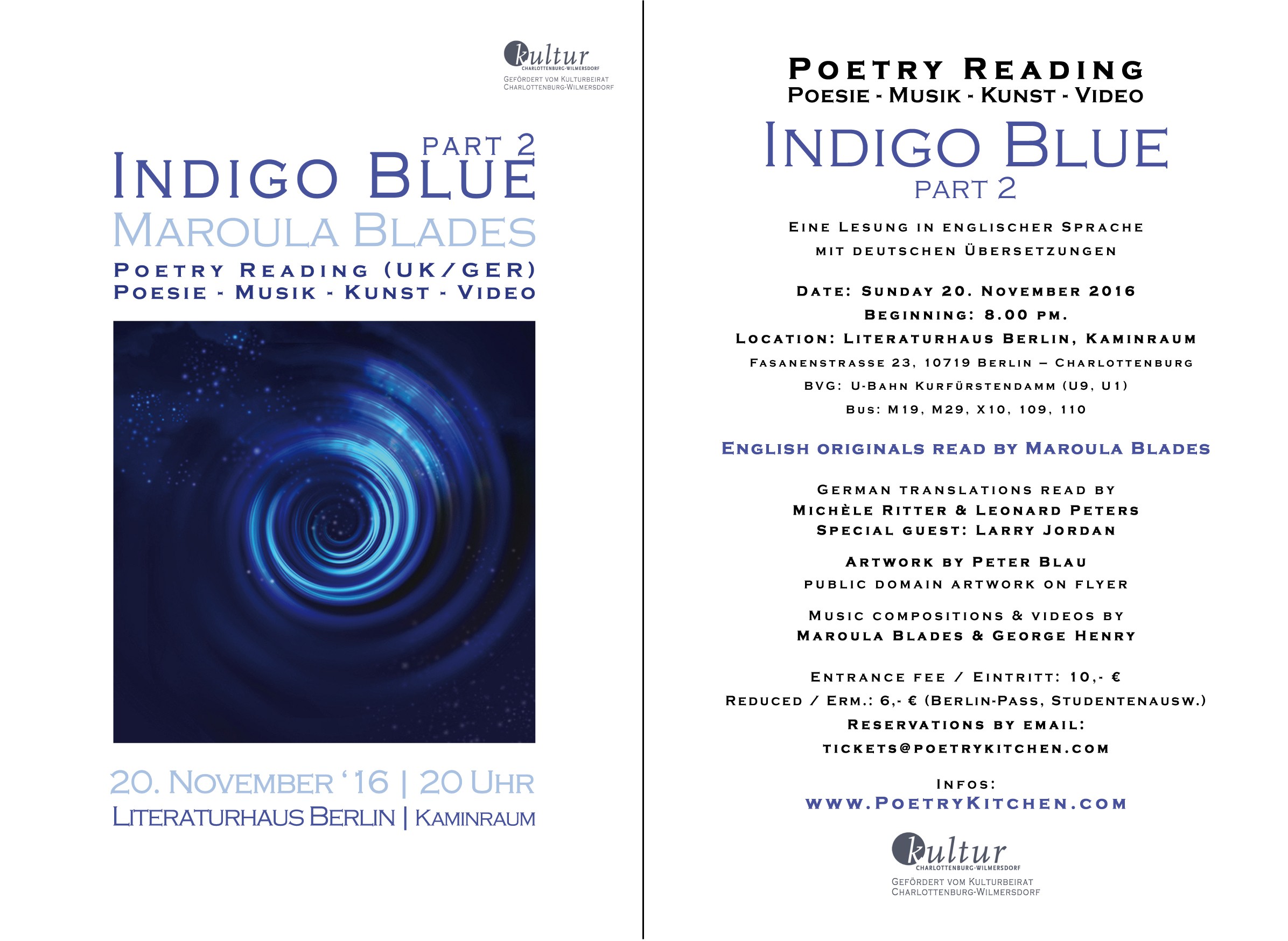 email flyer - Maroula Blades - INDIGO BLUE